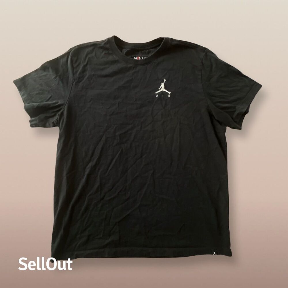 Jordan Jumpman Men's XL Black Short Sleeve T-Shirt Crew Neck